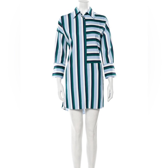 Akris Punto Striped Mini Dress Size 4 like NEW - Picture 1 of 13